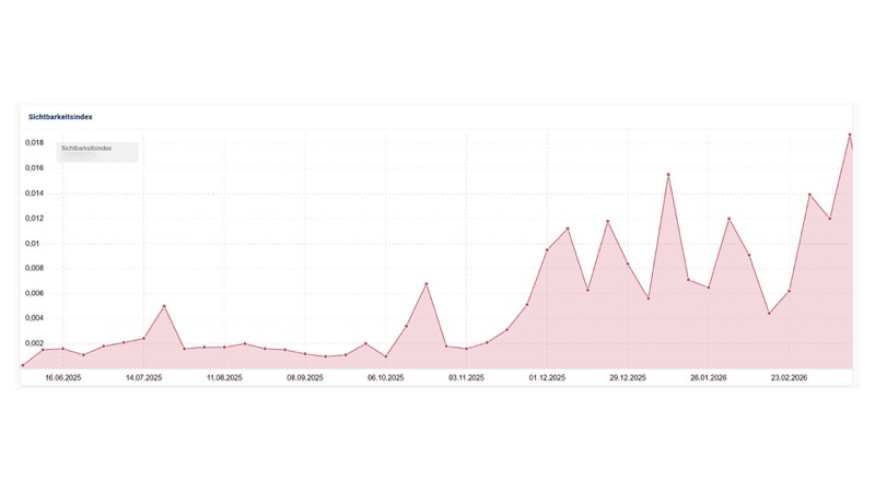 Shopware SEO B2B-Hersteller Explosives Wachstum des Sichtbarkeitsindex