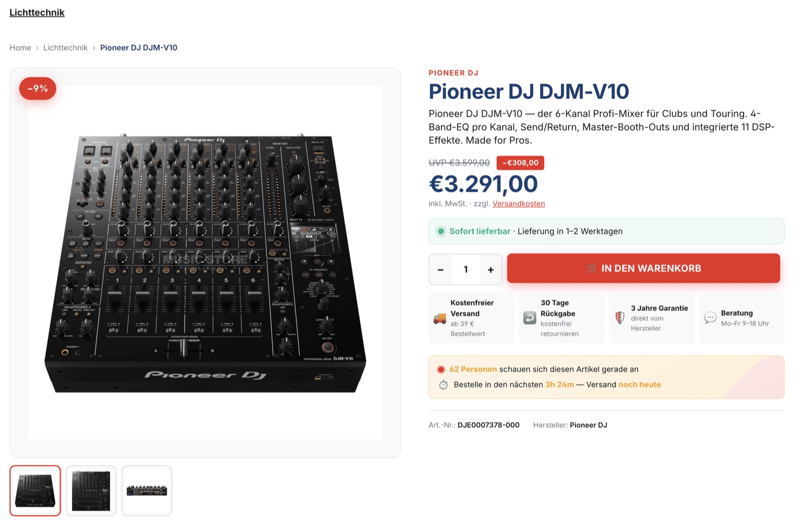Conversion-optimierte Produktseite